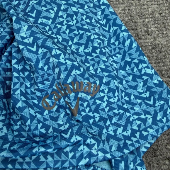 Callaway Polo Shirt Mens 2XLT Vallarta Blue Opti-Dri Swing Tech Golf Stretch NEW - Picture 16 of 16